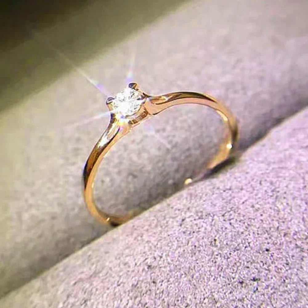Cubic Zirconia Simple Elegant Female Finger Accessory