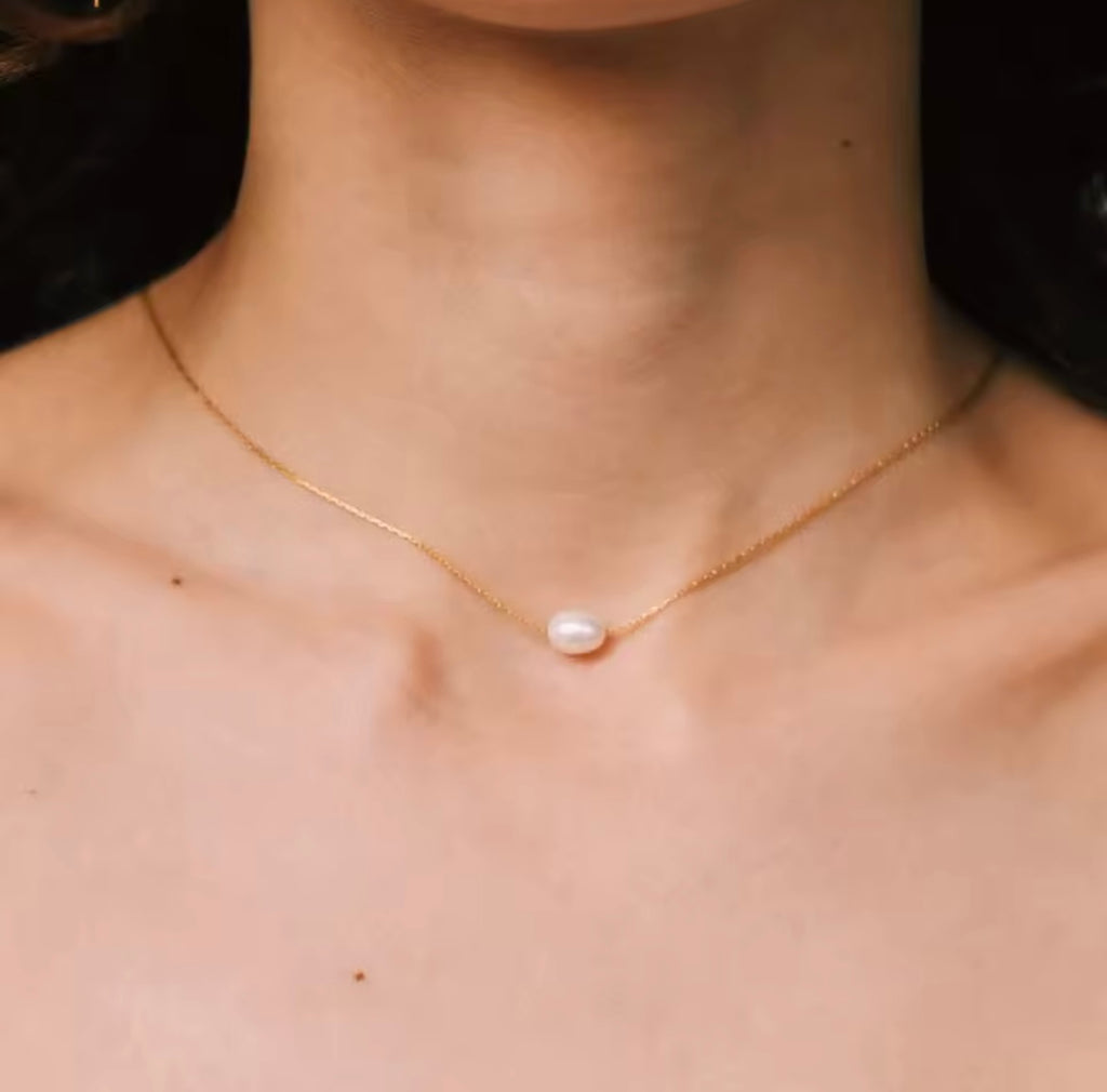 Single Pearl Necklace