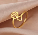 Dog Paw Infinity Ring