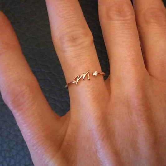 A-Z Initial Rings for Women