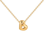 Dainty Mini Bubble Letter Necklace