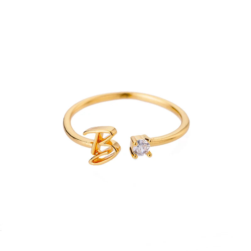 A-Z Initial Rings for Women