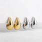 Gold Color Chunky Waterdrop Dupes Drop Earrings for Women