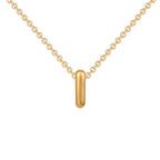 Dainty Mini Bubble Letter Necklace