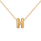 Dainty Mini Bubble Letter Necklace