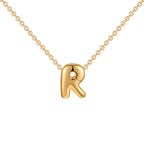 Dainty Mini Bubble Letter Necklace