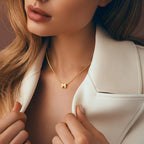 Dainty Mini Bubble Letter Necklace