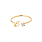 A-Z Initial Rings for Women