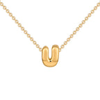 Dainty Mini Bubble Letter Necklace