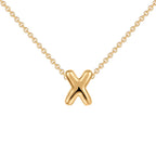 Dainty Mini Bubble Letter Necklace