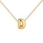 Dainty Mini Bubble Letter Necklace