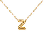 Dainty Mini Bubble Letter Necklace