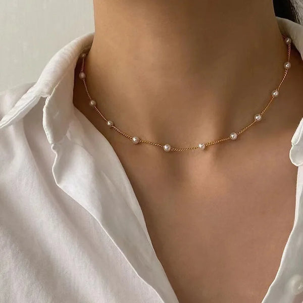 FTCY 3pcs Women's Pearl Necklace Set