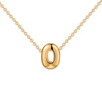 Dainty Mini Bubble Letter Necklace