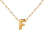 Dainty Mini Bubble Letter Necklace