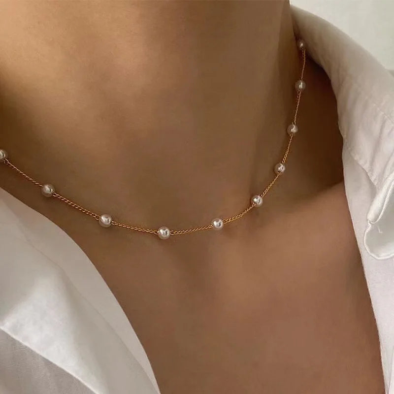 FTCY 3pcs Women's Pearl Necklace Set