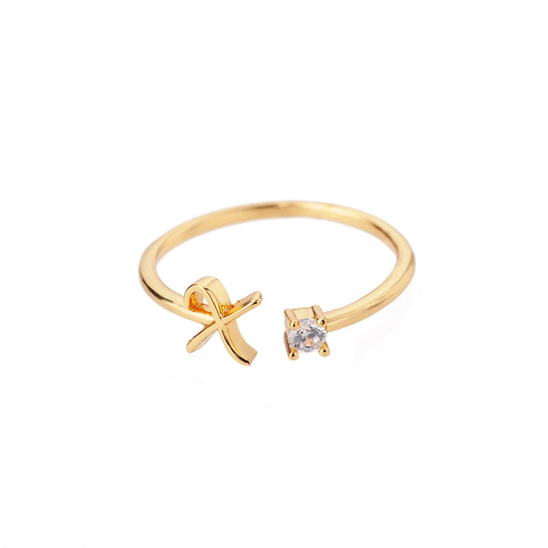 A-Z Initial Rings for Women