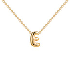 Dainty Mini Bubble Letter Necklace