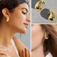 Gold Color Chunky Waterdrop Dupes Drop Earrings for Women