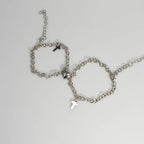 2Pcs/set Magnet Couple Bracelets Heart