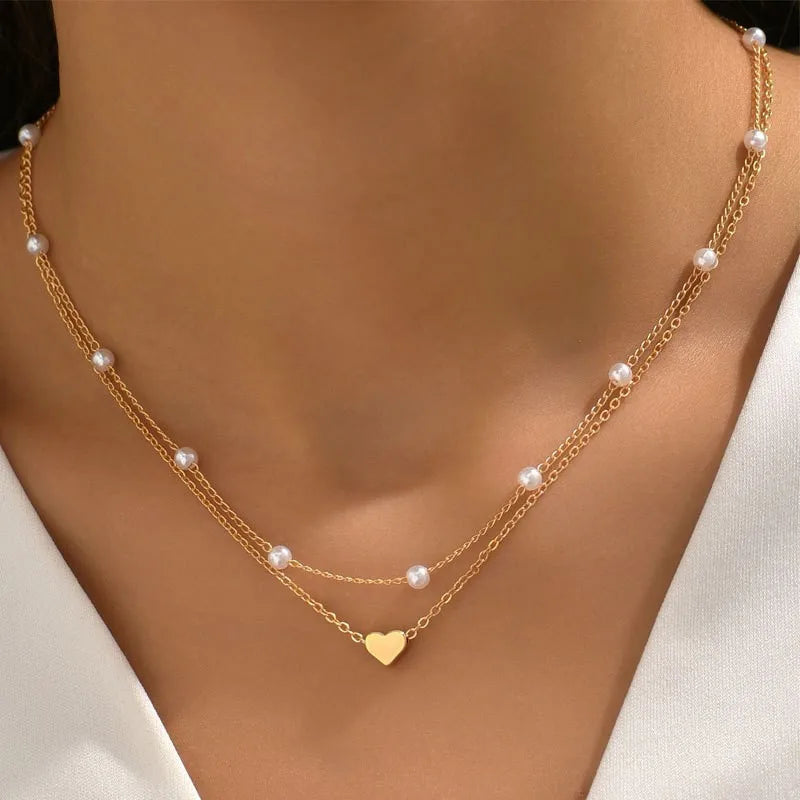 FTCY 3pcs Women's Pearl Necklace Set
