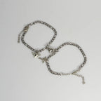 2Pcs/set Magnet Couple Bracelets Heart