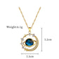 Stainless Steel Sun Pendant Necklace For Women