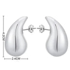 Gold Color Chunky Waterdrop Dupes Drop Earrings for Women