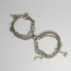 2Pcs/set Magnet Couple Bracelets Heart