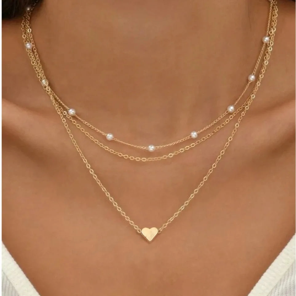 FTCY 3pcs Women's Pearl Necklace Set