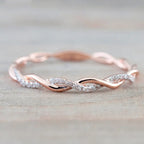 Huitan Simple Stylish Women Thin Rings