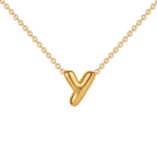 Dainty Mini Bubble Letter Necklace