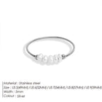 Stainless Steel Gold-Plated Round Rings