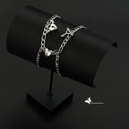 2Pcs/set Magnet Couple Bracelets Heart