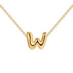 Dainty Mini Bubble Letter Necklace
