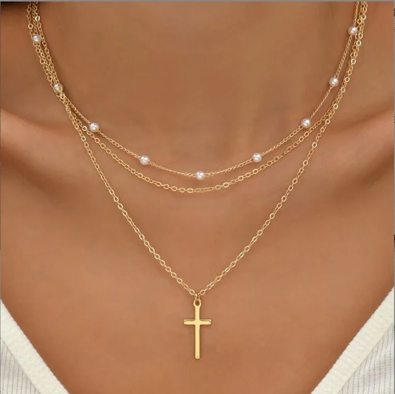 FTCY 3pcs Women's Pearl Necklace Set